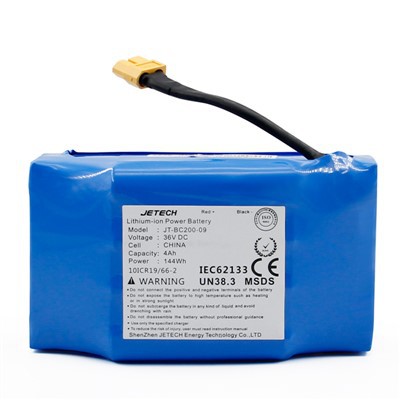 Paquete de batería de litio 36V4AH Hoverboard ebike scooter